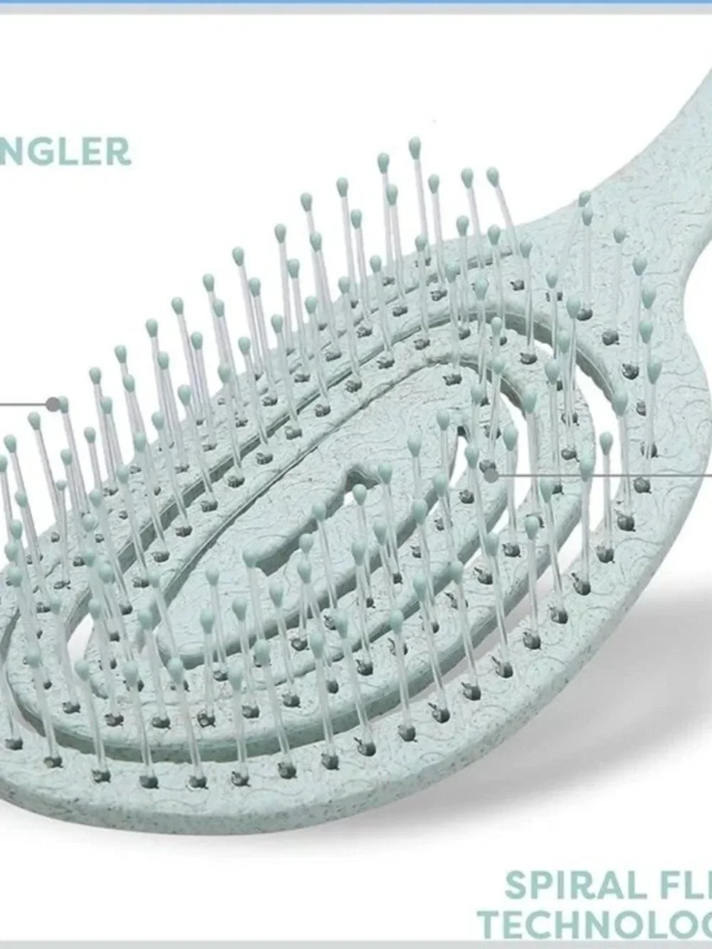BioSilk For Dogs Detangling Grooming Pin Brush 9in Mint Green Eco Friendly New